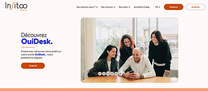 Refonte UI/UX WordPress r&eacute;alis&eacute;e en alternance pour Insitoo Freelance