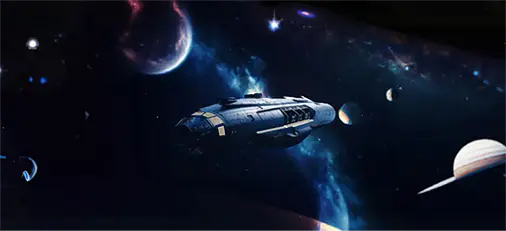 Premier portfolio web immersif en HTML, CSS et JavaScript sur le thème de l’espace