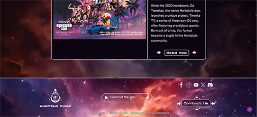 Footer Quantum Pulse